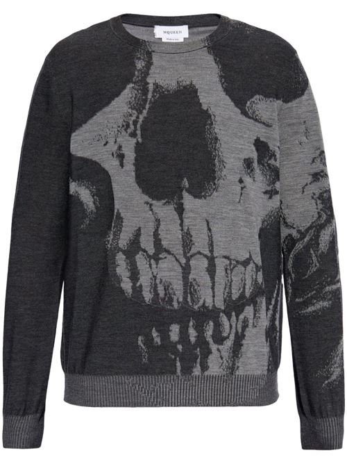 Skull print sweater ALEXANDER MCQUEEN | 818835Q1BC01332